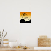 Autumn Leaves en Poem over de wind Poster (Keuken)