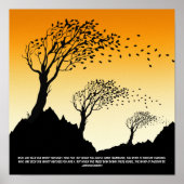Autumn Leaves en Poem over de wind Poster (Voorkant)