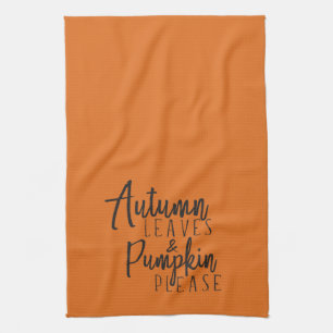 Autumn Leaves en Pumpkin Please Kitchen Towel Theedoek