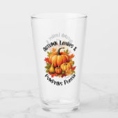 Autumn Leaves en Pumpkins Alsjeblieft Glas (Voorkant)
