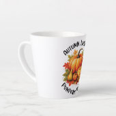 Autumn Leaves en Pumpkins Alsjeblieft Latte Mok (Linkerhoek)