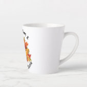 Autumn Leaves en Pumpkins Alsjeblieft Latte Mok (Rechts)