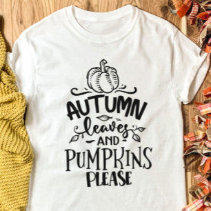 Autumn Leaves en Pumpkins Alsjeblieft T-shirt