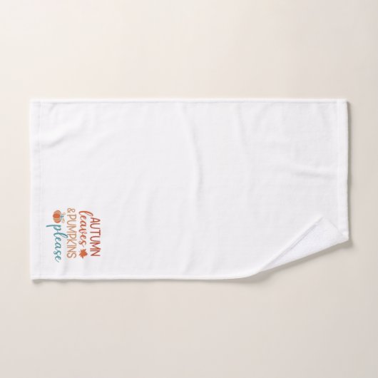 Autumn Leaves en Pumpkins Please Bath Towel Set Bad Handdoek (Handdoek)