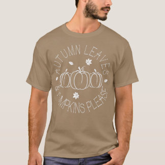 Autumn Leaves en Pumpkins PleaseMinimalist Graphi T-shirt