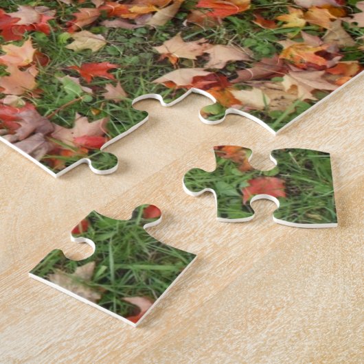 Autumn Leaves en Rake Legpuzzel (Zijkant)