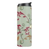 Autumn Leaves en Swirls met Monogram Thermosbeker (Gedraaid links)
