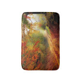 Autumn Leaves en Trees die Dirt Road bedekken Badmat (Voorkant Verticaal)