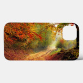 Autumn Leaves en Trees die Dirt Road bedekken Case-Mate iPhone Case (Achterkant (horizontaal))