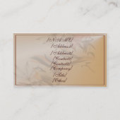 Autumn Leaves en Two Birds profilecard_busines.. Visitekaartje (Achterkant)