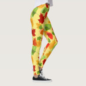 Autumn Leaves en Umbrellas Leggings (Rechts)