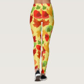 Autumn Leaves en Umbrellas Leggings (Achterkant)