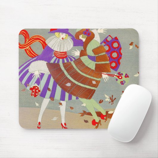 AUTUMN LEAVES EN WIND-/MODE-KOSTUMONTWERPER MUISMAT (Met muis)