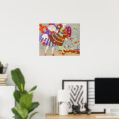 AUTUMN LEAVES EN WIND-/MODE-KOSTUMONTWERPER POSTER (Thuiskantoor)