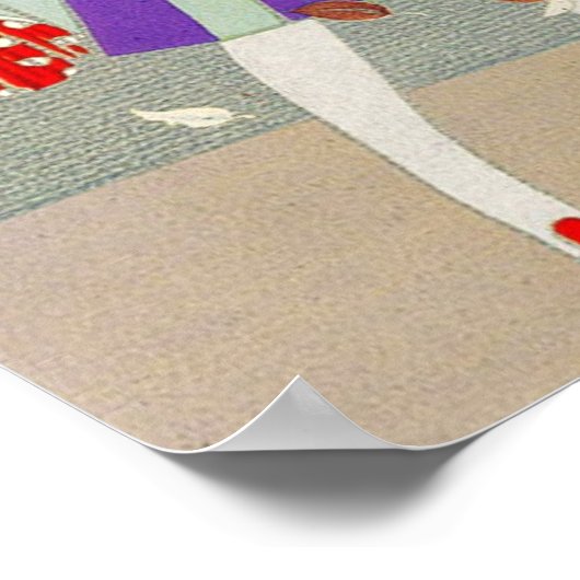 AUTUMN LEAVES EN WIND-/MODE-KOSTUMONTWERPER POSTER (Hoek)