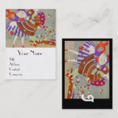 AUTUMN LEAVES EN WIND-/MODE-KOSTUMONTWERPER VISITEKAARTJE (Voorkant / Achterkant)