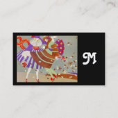 AUTUMN LEAVES EN WIND-/MODE-KOSTUMONTWERPER VISITEKAARTJE (Achterkant)