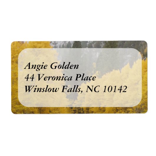 Autumn Leaves Etiket (Voorkant)