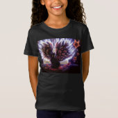 Autumn Leaves Fairy Cat T-shirt (Voorkant)