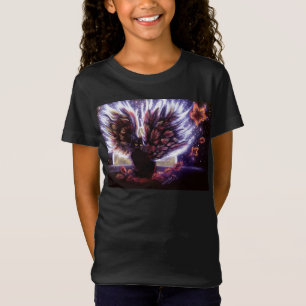 Autumn Leaves Fairy Cat T-shirt