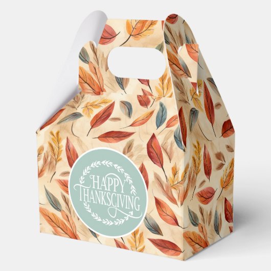 Autumn Leaves Favor Gift Box Bedankdoosjes (Voorkant)