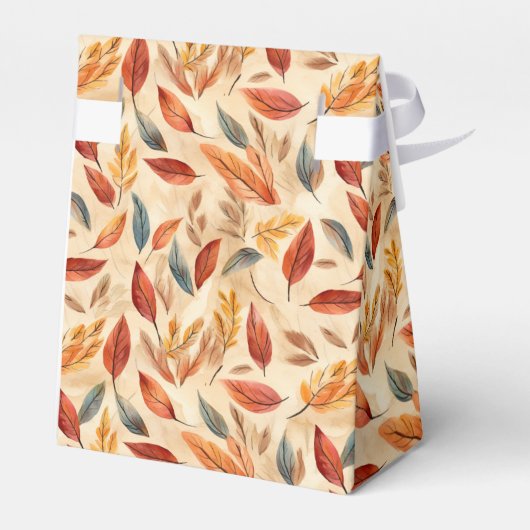Autumn Leaves Favor Gift Box Bedankdoosjes (Achterkant)