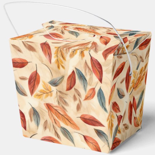 Autumn Leaves Favor Gift Box Bedankdoosjes (Achterkant)