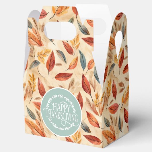 Autumn Leaves Favor Gift Box Bedankdoosjes (Geopend)