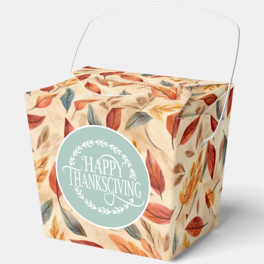 Autumn Leaves Favor Gift Box Bedankdoosjes (Voorkant)