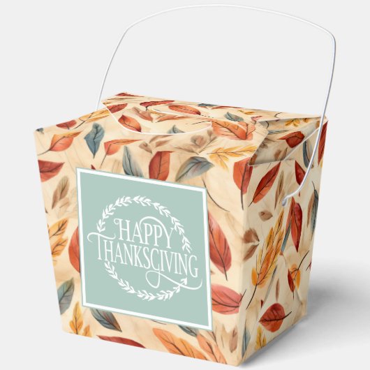 Autumn Leaves Favor Gift Box Bedankdoosjes (Voorkant)