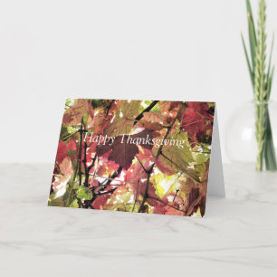 AUTUMN LEAVES FEESTDAGEN KAART