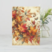 Autumn Leaves Feestdagenkaart (Staand voorkant)