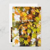 Autumn Leaves [Flat Card] Aankondiging (Voorkant / Achterkant)