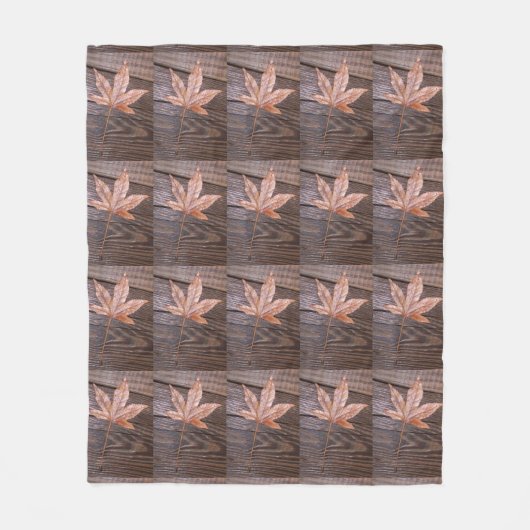 Autumn Leaves Fleece Blanket (Voorkant)