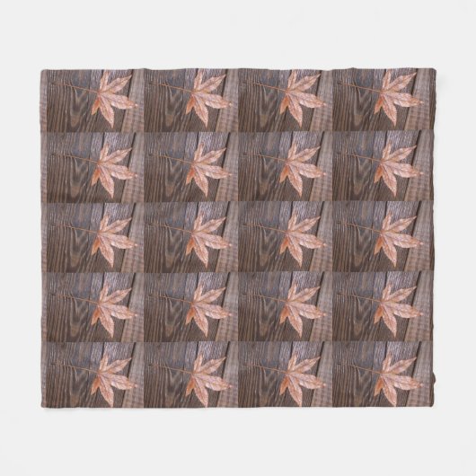 Autumn Leaves Fleece Blanket (Voorkant (Horizontaal))