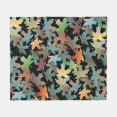 Autumn Leaves Fleece Blanket (Voorkant (Horizontaal))
