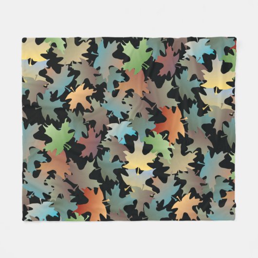 Autumn Leaves Fleece Blanket (Voorkant (Horizontaal))