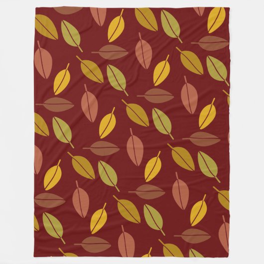 Autumn Leaves Fleece Blanket Deken (Voorkant)