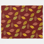 Autumn Leaves Fleece Blanket Deken (Voorkant (Horizontaal))