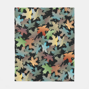 Autumn Leaves Fleece Blanket Deken