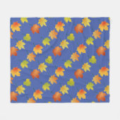 Autumn Leaves Fleece Blanket Deken (Voorkant (Horizontaal))