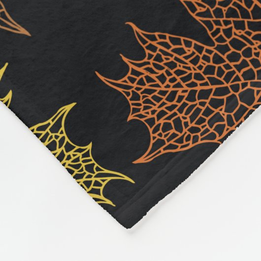 Autumn Leaves Fleece Blanket Deken (Hoek)