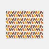 Autumn Leaves Fleece Deken (Voorkant (Horizontaal))