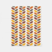 Autumn Leaves Fleece Deken (Voorkant)