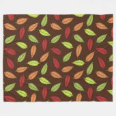 AUTUMN LEAVES FLEECE DEKEN (Voorkant (Horizontaal))