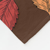 AUTUMN LEAVES FLEECE DEKEN (Hoek)