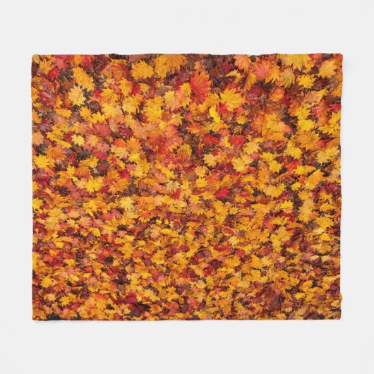 AUTUMN LEAVES FLEECE DEKEN (Voorkant (Horizontaal))