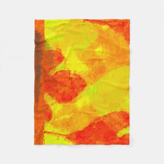 Autumn Leaves Fleece Deken (Voorkant)