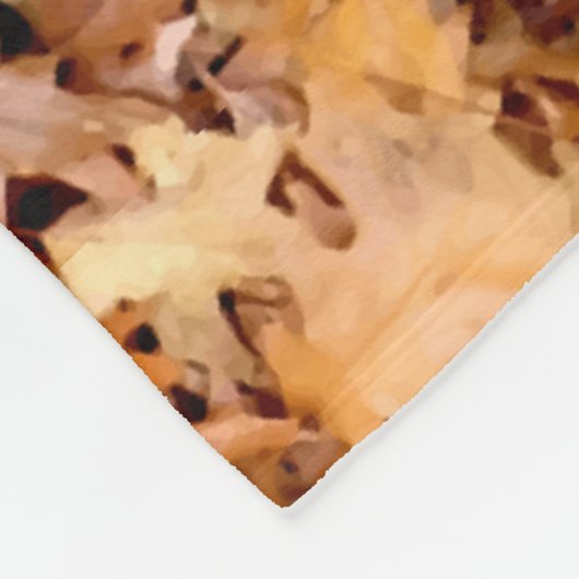 AUTUMN LEAVES FLEECE DEKEN (Hoek)