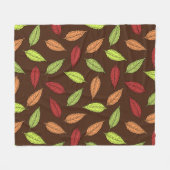 AUTUMN LEAVES FLEECE DEKEN (Voorkant (Horizontaal))